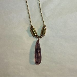 Garnet Crystal Necklace